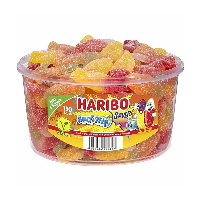 bonbons Haribo vegan surf trip