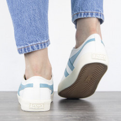 Baskets Coaster Strap coloris Off White/Powder Blue Gola