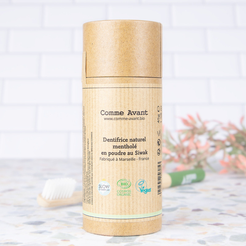 dentifrice solide mentholé Comme Avant