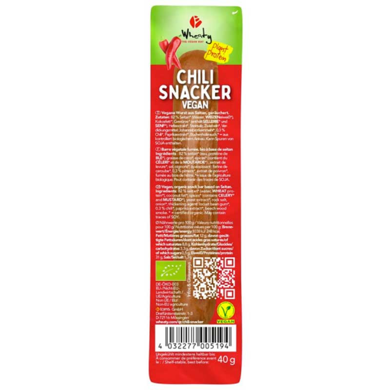 chili snacker vegan Wheaty