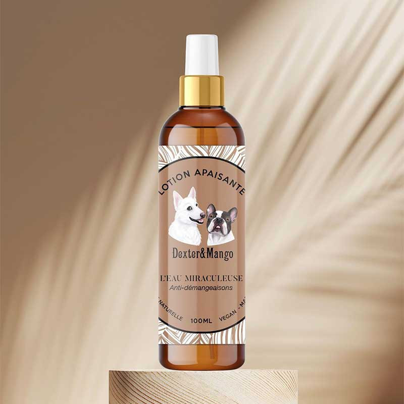 Lotion Apaisante pour Chien Dexter & Mango  “L’eau Miraculeuse” 100ml