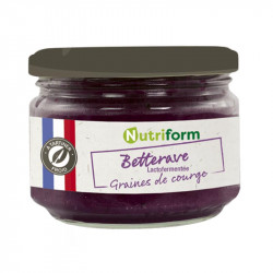 Tartinable de Betterave Lacto-fermentée et Graines de Courge Bio Nutriform