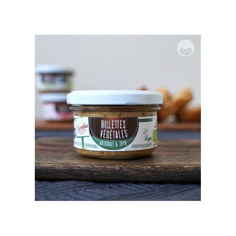 Senfas rillettes vegan - artichaut thym