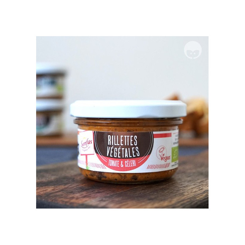 senfas rillettes vegan - tomate céleri