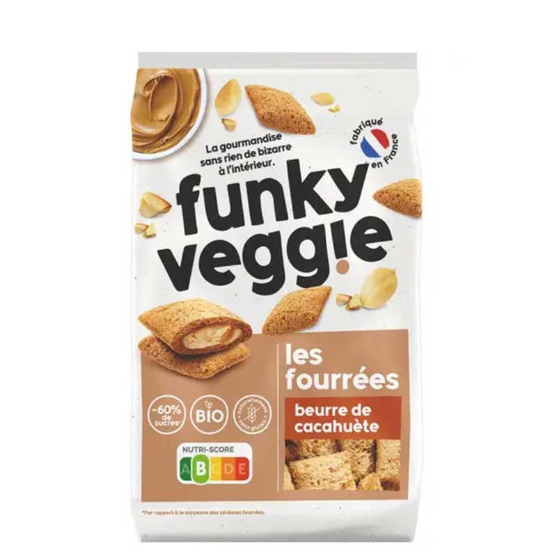 céréales les fourrées bio cacahuète Funky Veggie