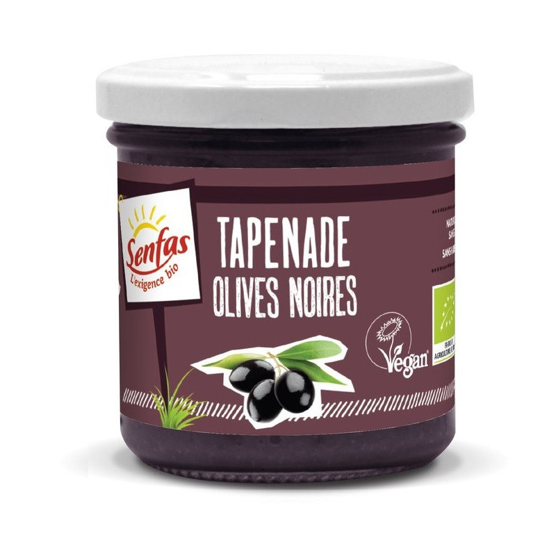 Tapenade vegan olives noires