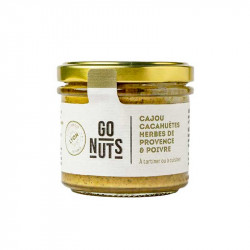tartinable Go Nuts - cajou cacahuetes herbes de provence et poivre