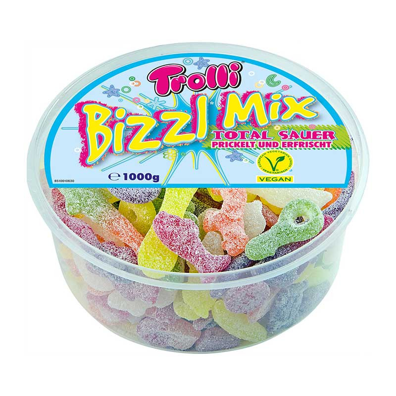 Boîte de Bonbons Acidulés Trolli “Bizzl Mix” 1kg