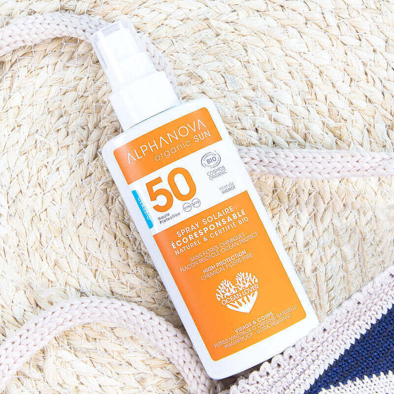 crème solaire Alphanova Sun 50 spray