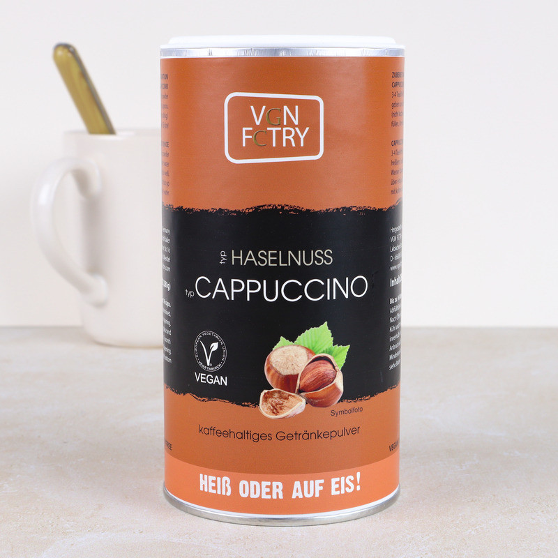 Cappuccino en poudre Vegan goût Noisette VGN FCTRY