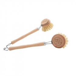 Chamarrel Brosse Vaisselle en Bois Tête Amovible