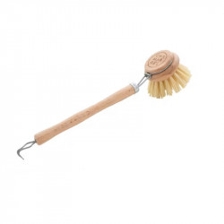 Brosse Vaisselle en Bois de Hêtre Tête Amovible Chamarrel