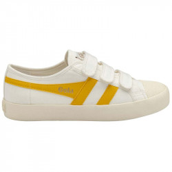 Baskets Vegan Femme Coaster Strap Off White/Sun Gola Vegan