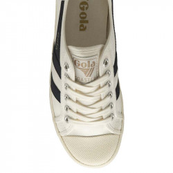 Coaster Off White/Navy Gola Baskets Vegan Femme