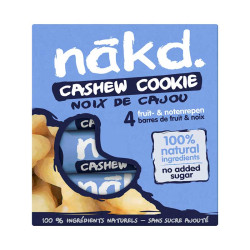 pack de 4 barres cashew cookie Nakd