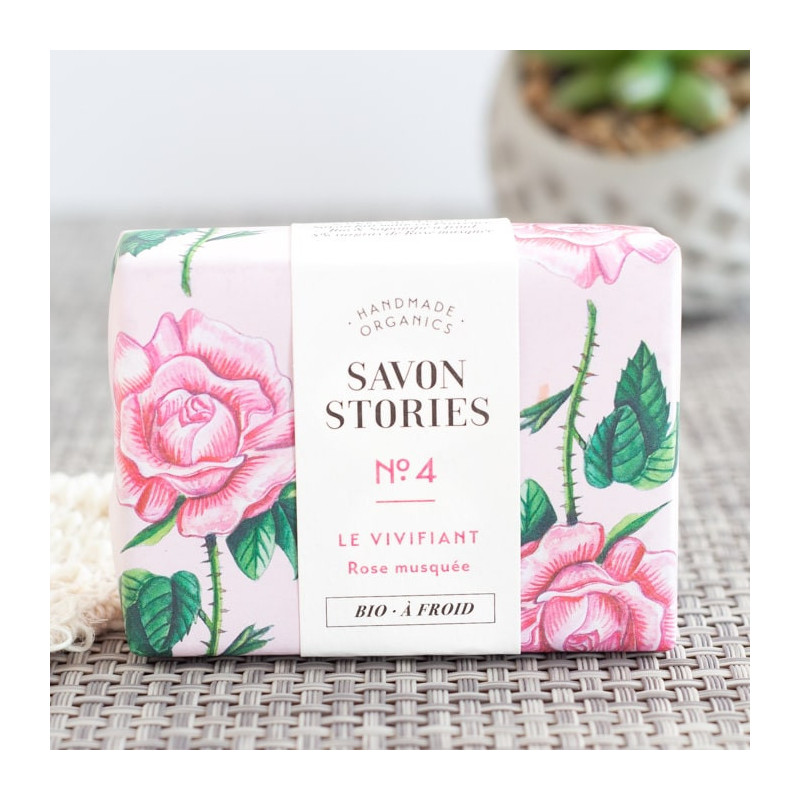 Savon vivifiant rose savon stories