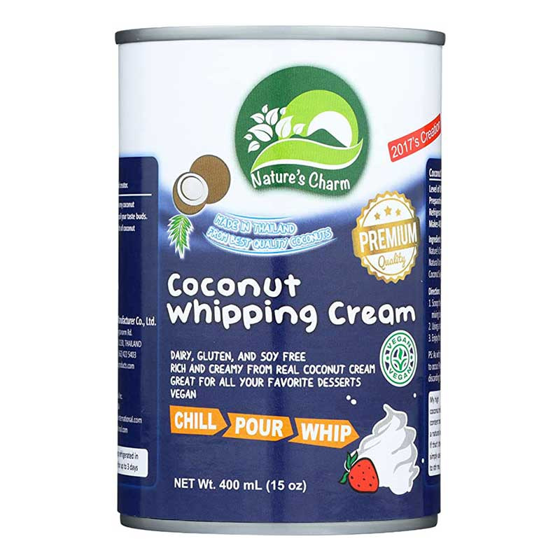 Coconut whipping cream Natures Charm