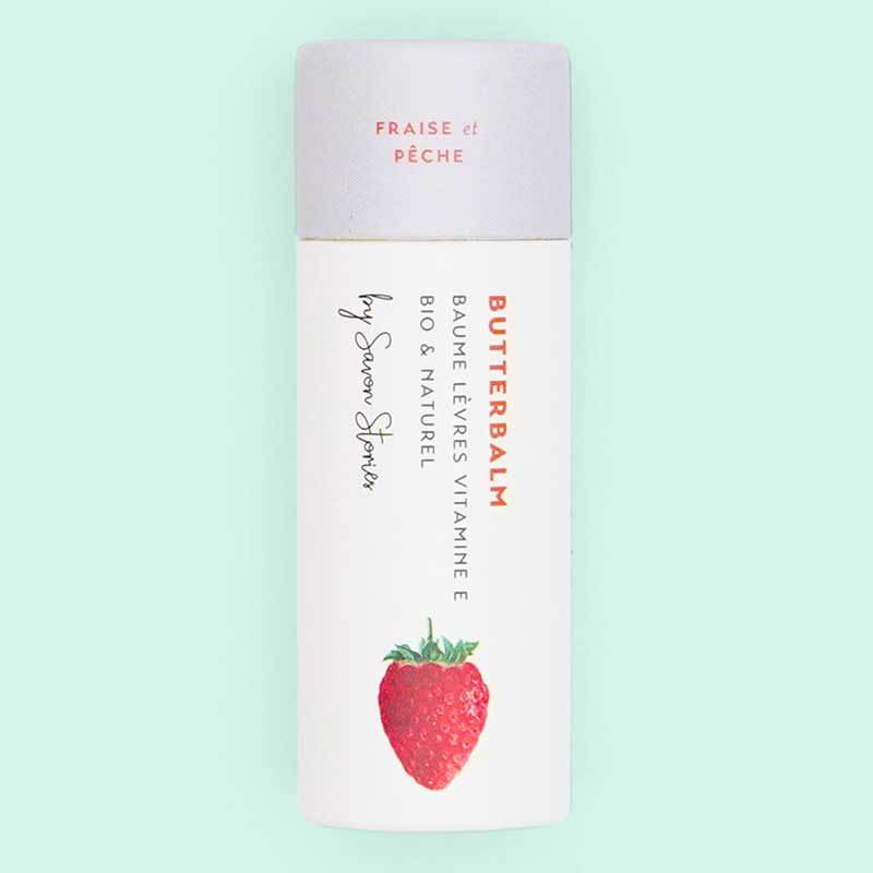 Baume a levre fraise et peche Savon Stories 2