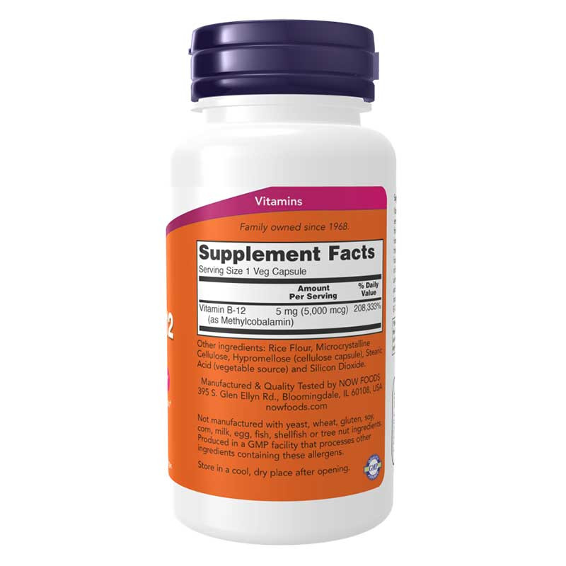 vitamine b12 5000mcg NOW