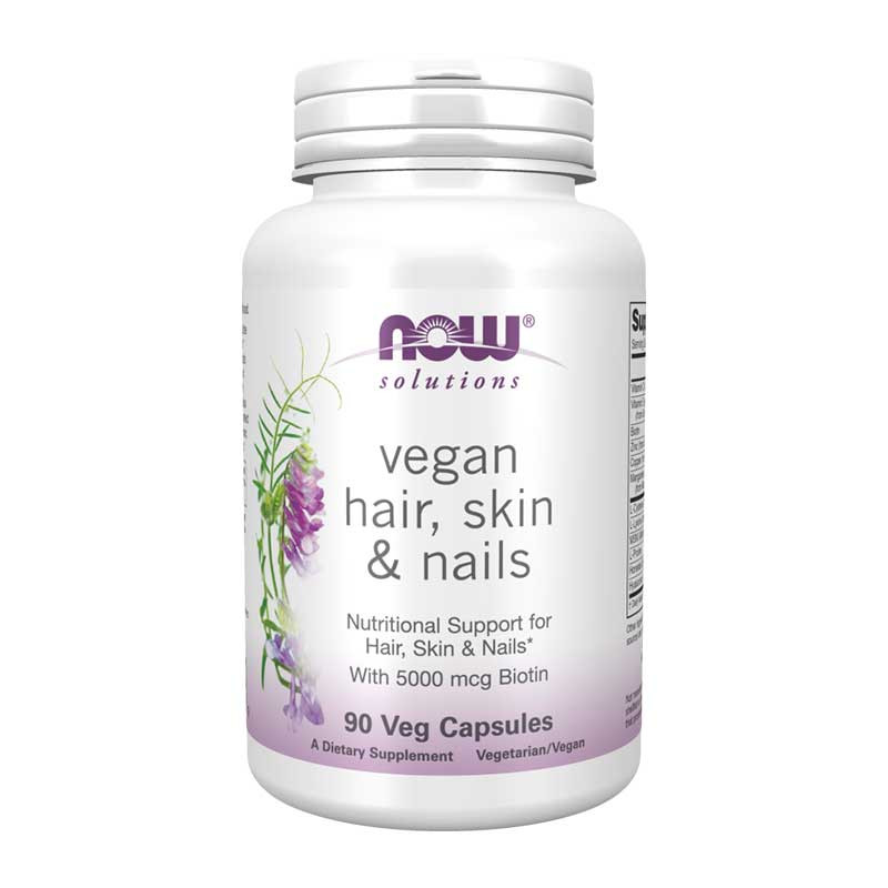 NOW Foods vegan hair skin nails
