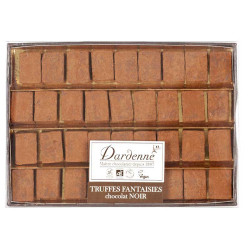 coffret 36 truffes chocolat noir Dardenne