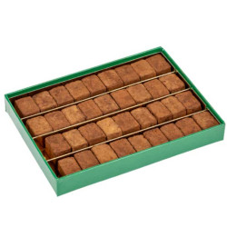 coffret 36 truffes chocolat au lait et noir Dardenne