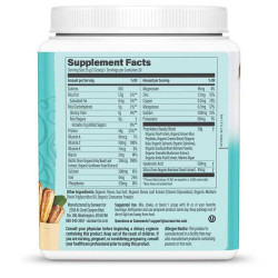 Nutrition fact collagen churro SunWarrior