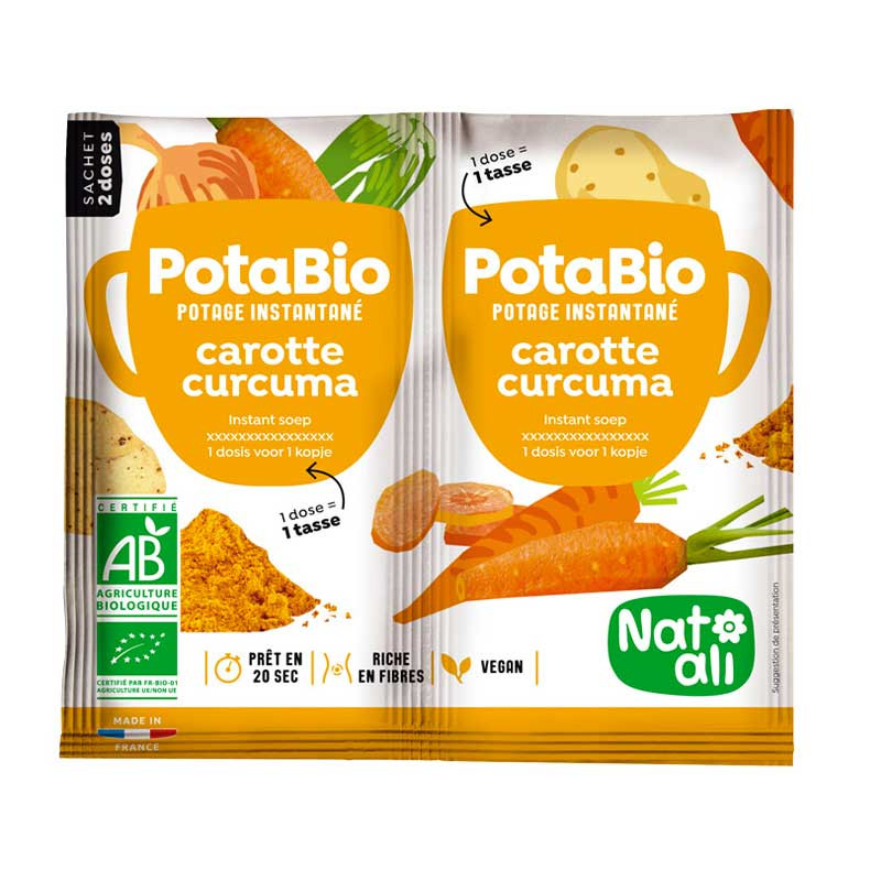 Potabio carottes curcuma NatAli