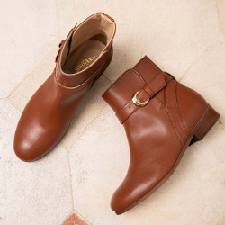 minuit sur terre bottines illusion camel