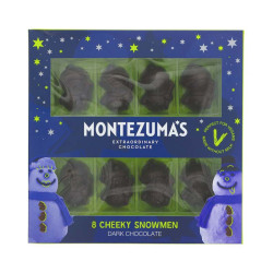 Montezuma bonhommes de neige chocolat noir vegan