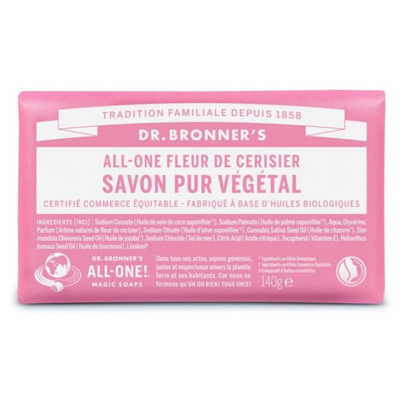 savon fleurs cerisier dr bronner