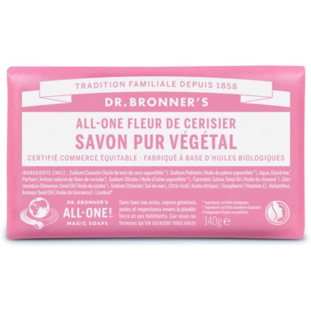 savon fleurs cerisier dr bronner