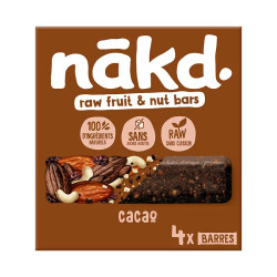 pack 4 barres cacao Nakd