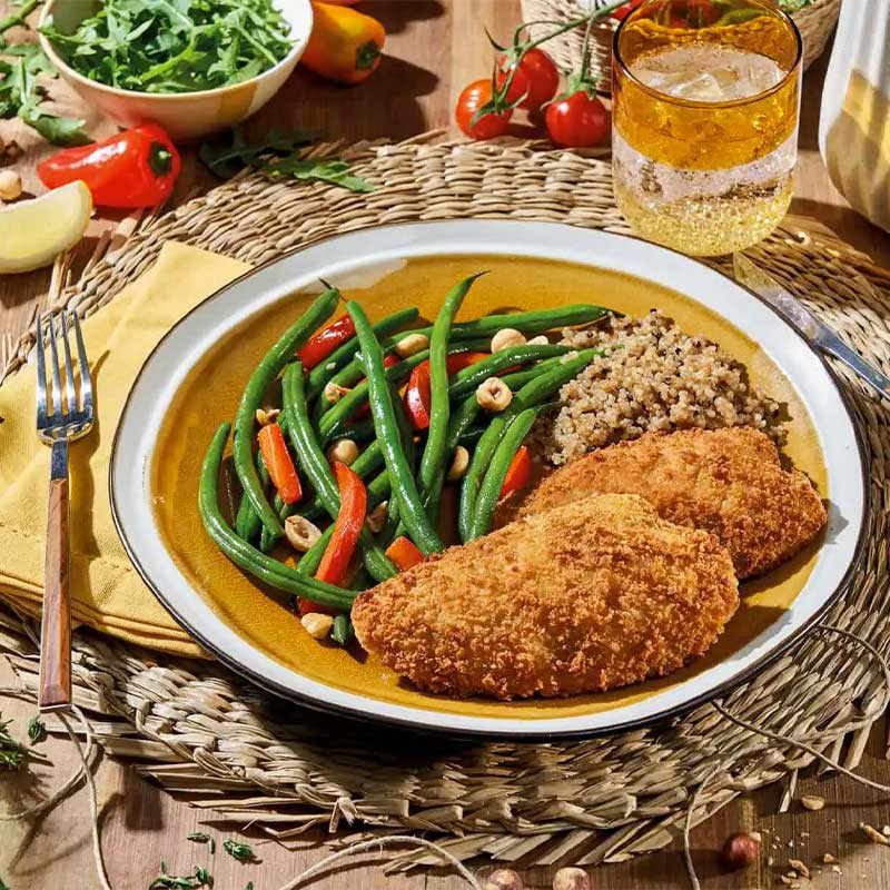 escalope vegan panee Heura