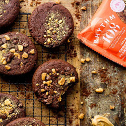 vegan chocolate peanut butter cookie Rhythm108