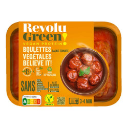 boulettes végétales sauce tomate Revolugreen