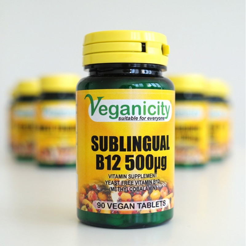 vitamine B12 vegan sublingual 500ug veganicity