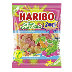 bonbons crocodiles verts haribo vegan