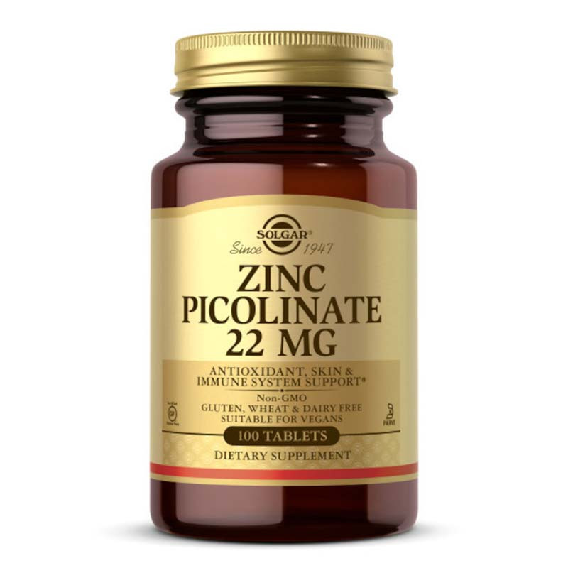 solgar zinc picolinate 22mg 100 comprimes