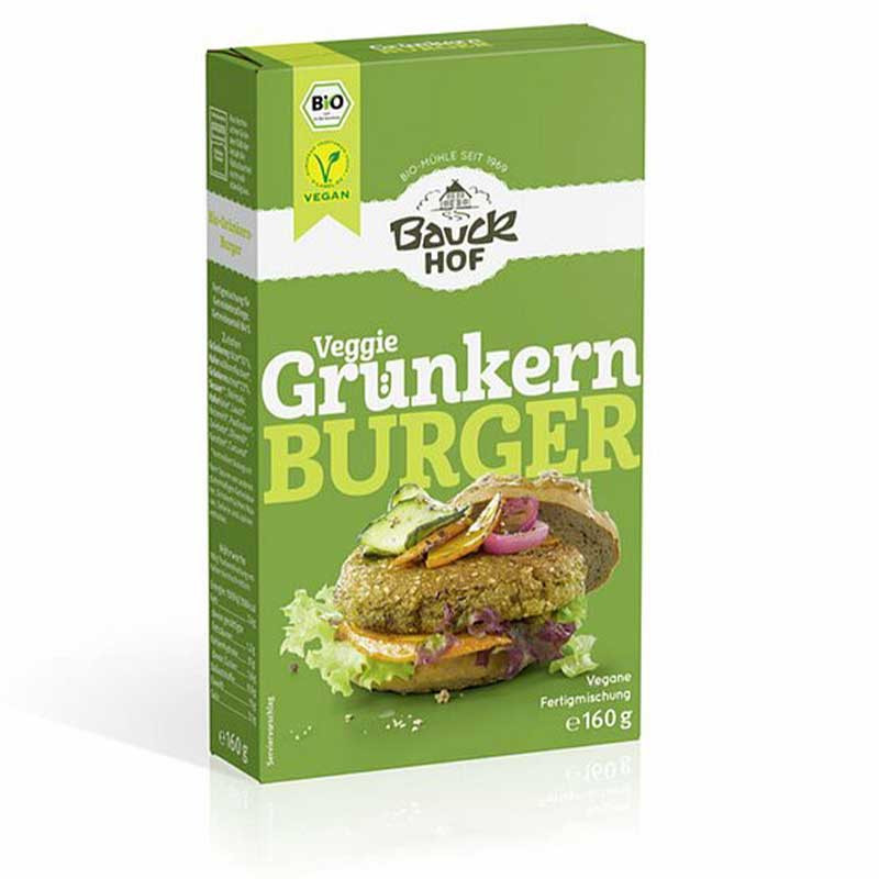 Preparation burger epeautre vert Bauckhof