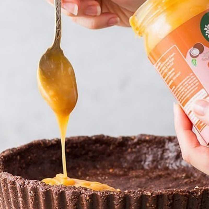 Coconut salted caramel sauce Natures Charm