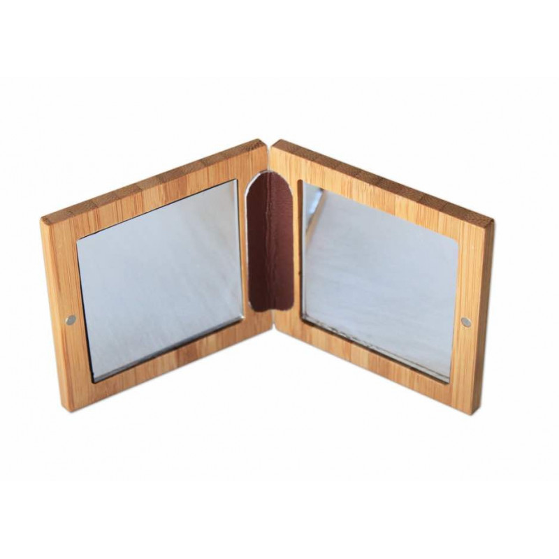 miroir en bambou zao makeup ouvert