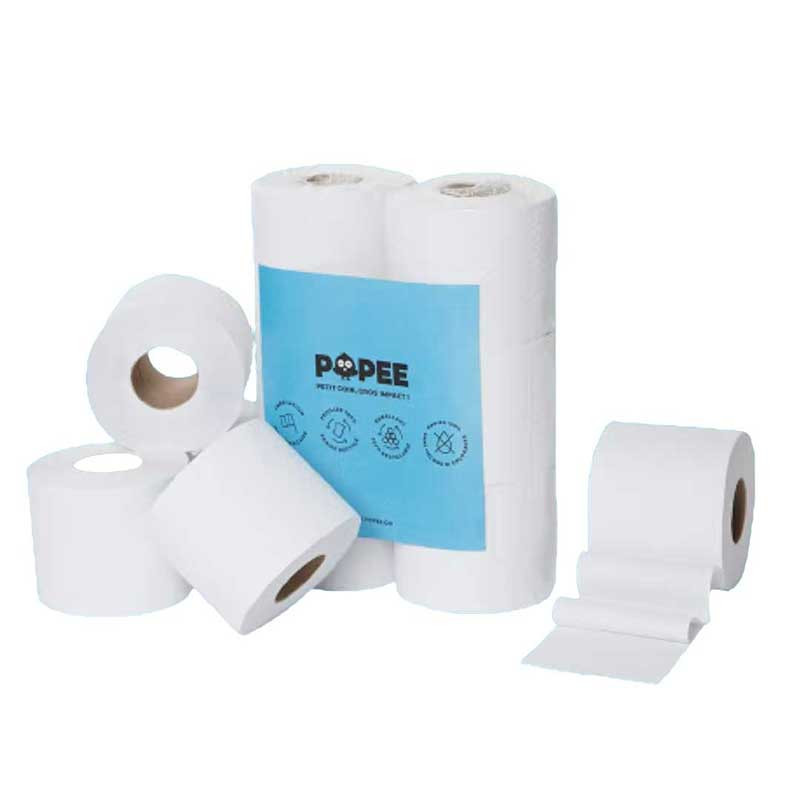 Popee papier toilette ultra compact - 6 rouleaux