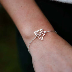 bracelet loup fauna animal totem