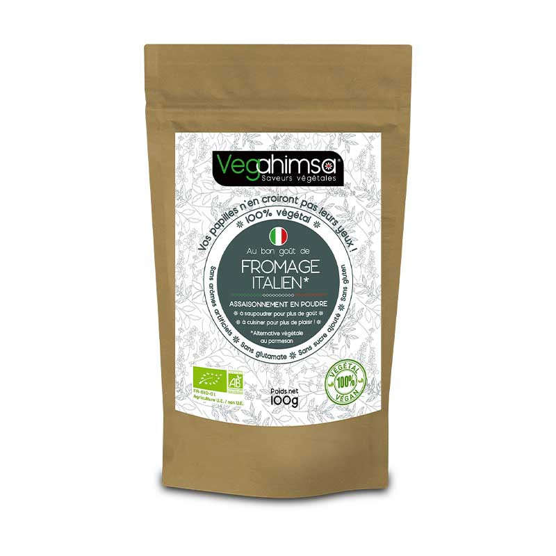 assaisonnement fromage italien vegan Vegahimsa
