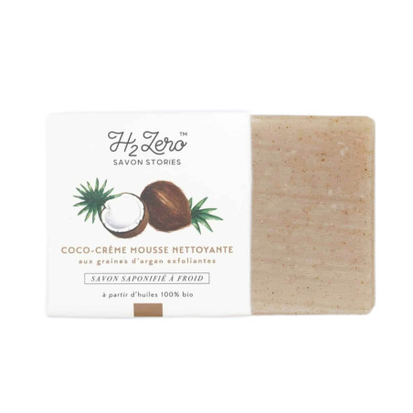 Coco Creme mousse nettoyante savon stories