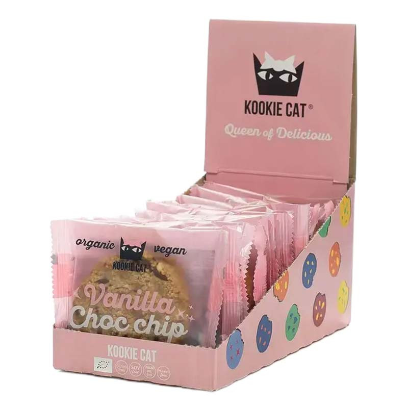 lot cookie vegan vanille chocolat kookie cat x12