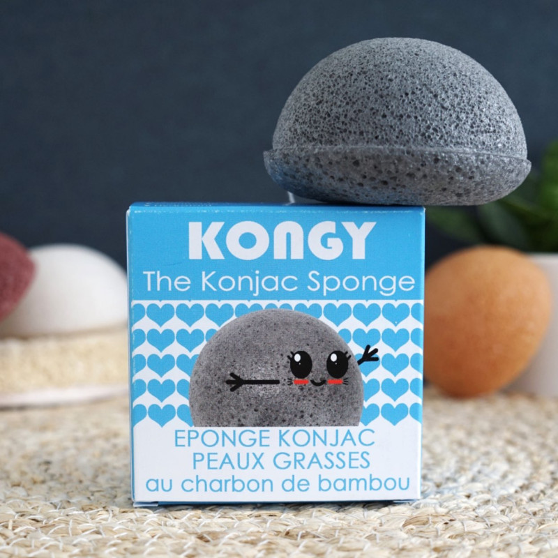 éponge konjac kongy - peaux grasses