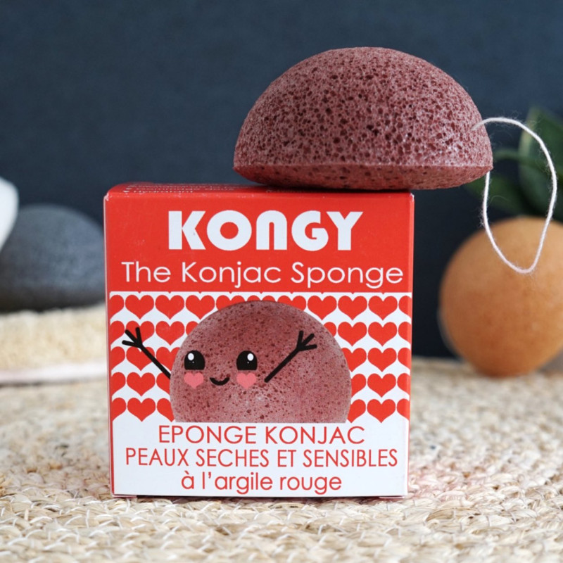 Kongy éponge konjac - peaux sèches et sensibles