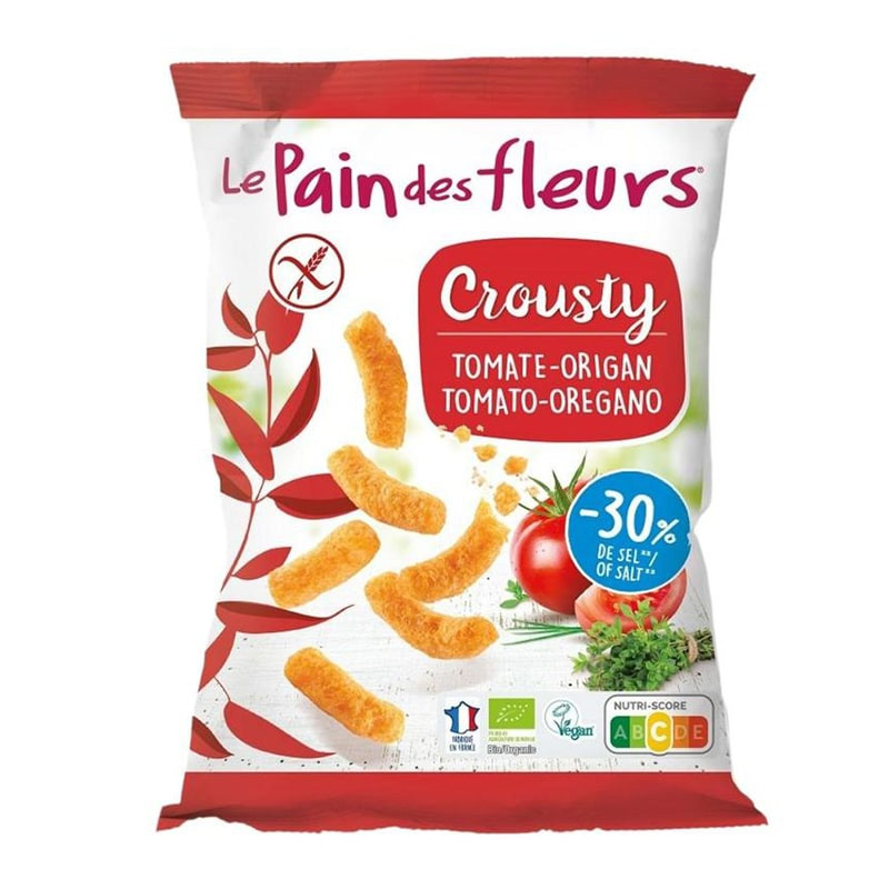 crousty tomate origan le pain des fleurs 75g